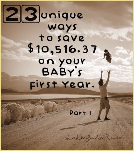 After tallying up everything I saved on our son his first year I wanted to share the tips with others.