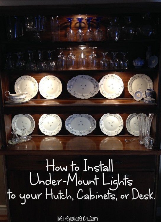 How to Install Under-Mount Lights on Your Hutch, Cabinets, & Desk.