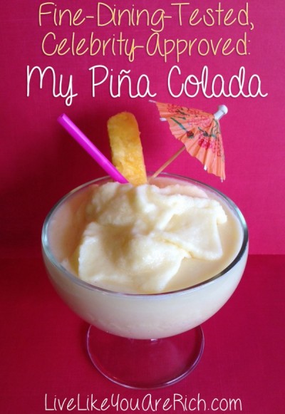 Fine-dining-tested celebrity-approved: My Pina Colada