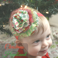 DIY Christmas Headband for a Baby Girl