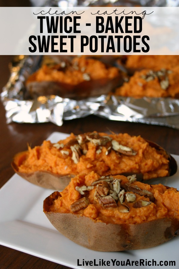 Clean-Eating Twice Baked Sweet Potato Recipe