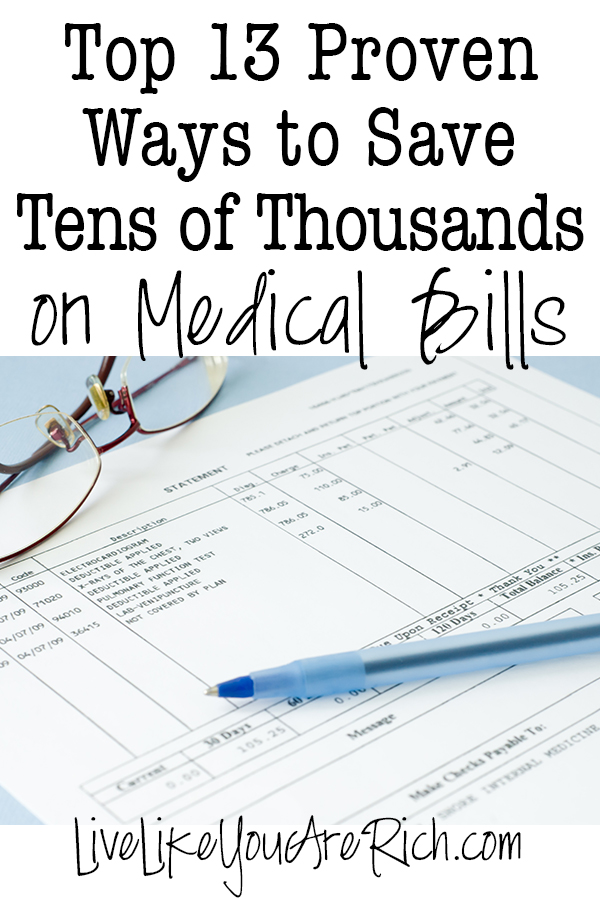 Top 13 Proven ways to save on medical bills and other expenses...even within the marketplace/Obamacare, and other plans as well.