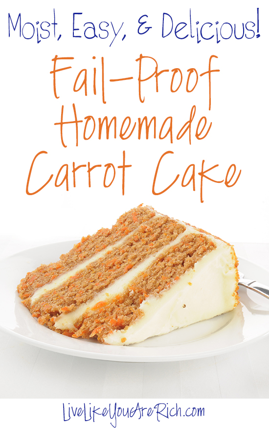 Fail-Proof Homemade Carrot Cake Recipe