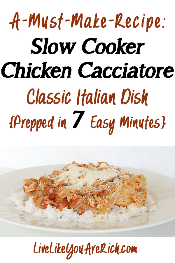  Chicken Cacciatore Slow Cooker Recipe