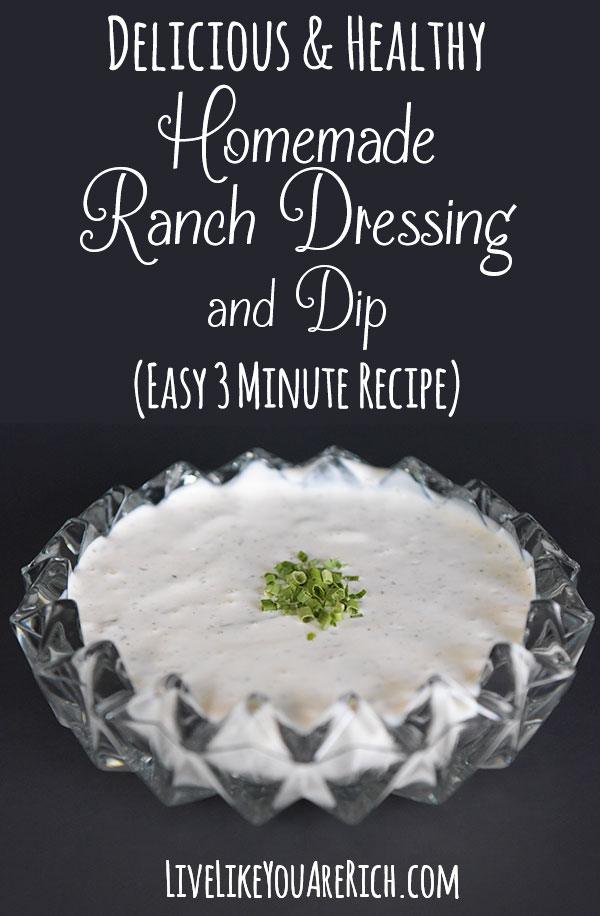 How to Make Homemade Ranch Dressing or Dip