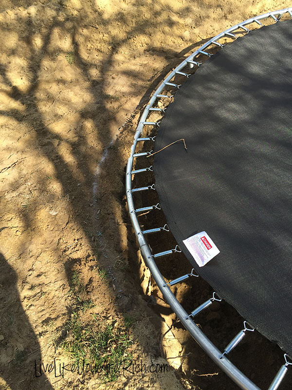 How to Install an Inground Trampoline- Step-by-step easy to follow instructions. Makes trampolines easier to access and safer for yours kids. 