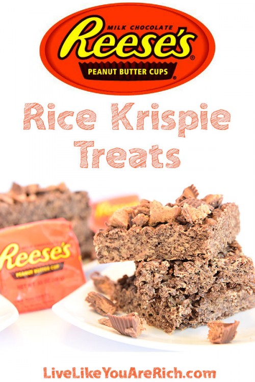 Reese's Peanut Butter Rice Krispie Treats