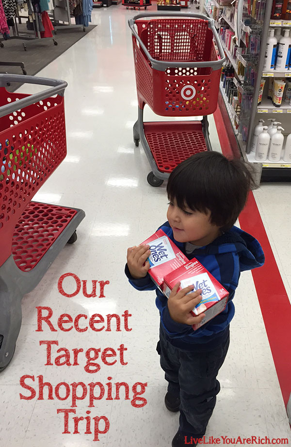 Our Recent Target Shopping Trip