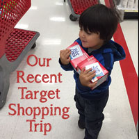 Our Recent Target Shopping Trip