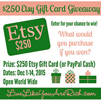 $250 ETSY Gift Card Giveaway