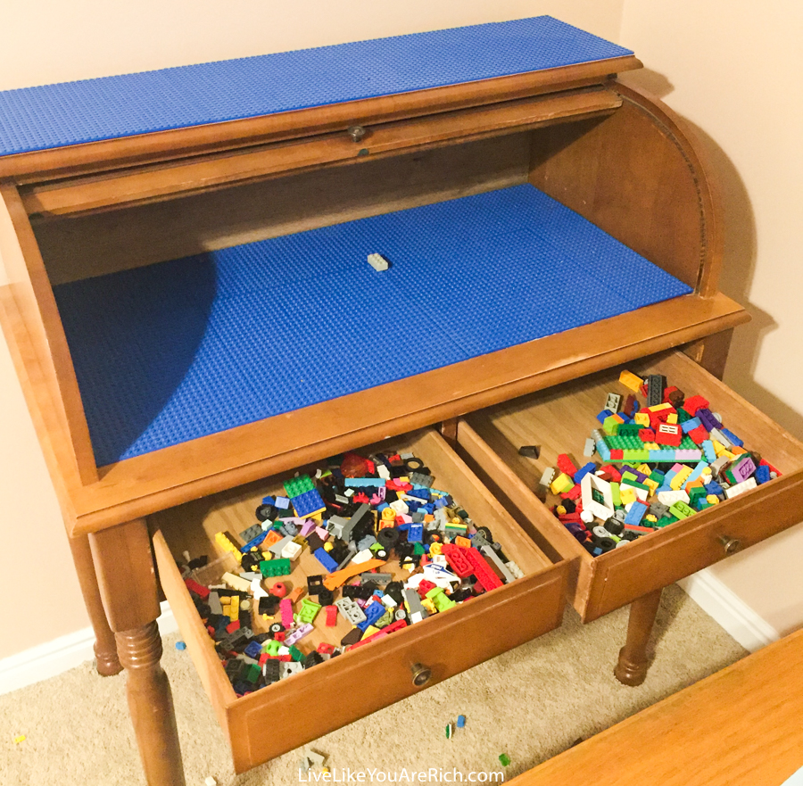 DIY Lego Roll Top Desk